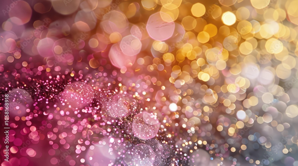 Elegant Holiday Bokeh Texture with Silver, Gold, Pink Colors Elegant Holiday Bokeh Texture with Silver, Gold, Pink Colors