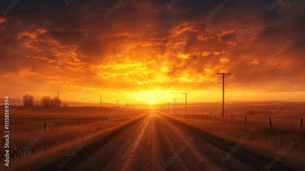 beautiful sunset on the street beautiful sunset on the street