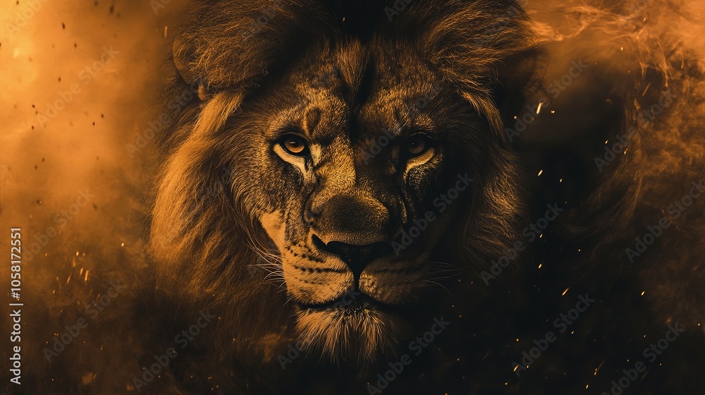 Naklejka premium Lion Logo Design