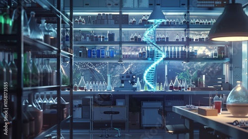 The best DNA lab science biotechnology. Generative Ai