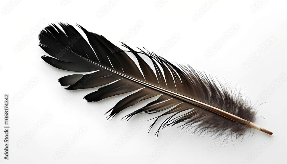 feathers on a white background feathers on a white background