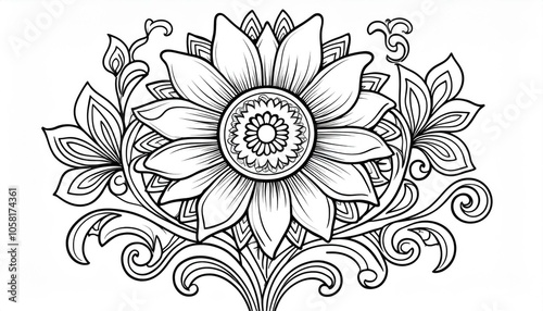 Abstract floral background