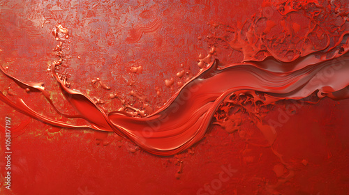 Scarlet Splendor: An Ode to Passion, Elegance, and Unbridled Energy Captured in Vivid Red photo