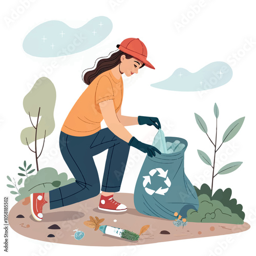 woman working