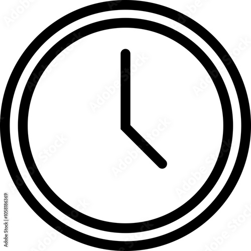 clock icon vector illustration