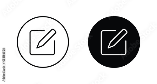 Edit icon, Edit sign and symbol vector. Pencil icon 