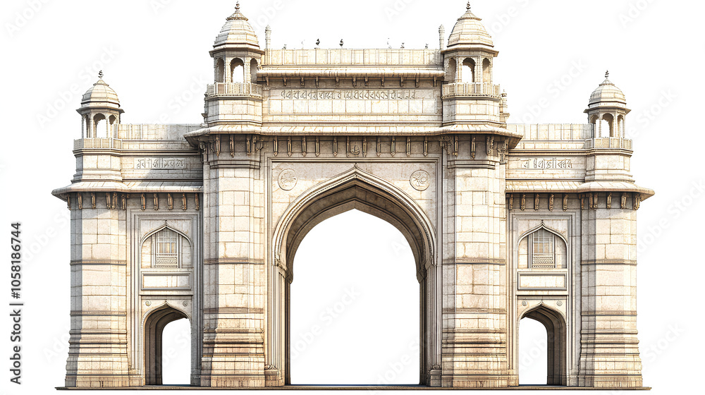 Obraz premium Gate of india isolated