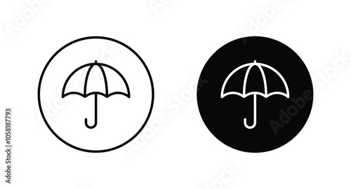 Umbrella Icon Vector for web, computer and mobile app