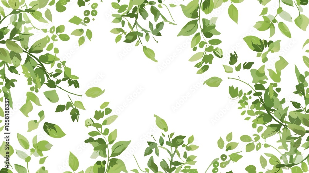 White background with green plant accents creates a fresh and inviting aesthetic. A harmonious blend of purity and nature, perfect for design projects and creative endeavors. White background with green plant accents creates a fresh and inviting aesthetic. A harmonious blend of purity and nature, perfect for design projects and creative endeavors.
