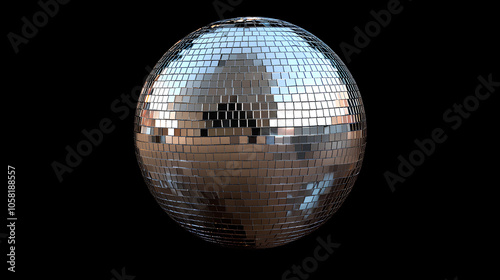 Silver disco ball 