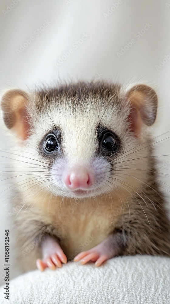 opossum isolated on white background opossum isolated on white background