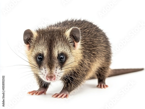 opossum isolated on white background