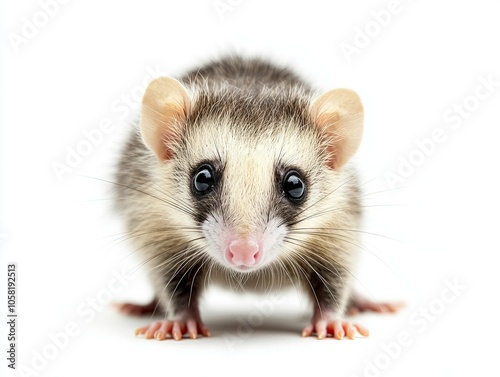 opossum isolated on white background
