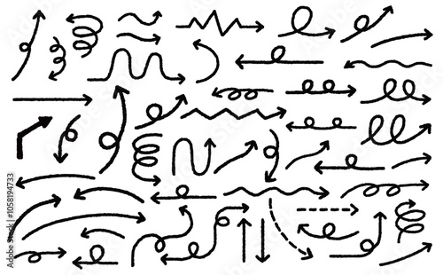 手書き風だから温かみがある！矢印素材