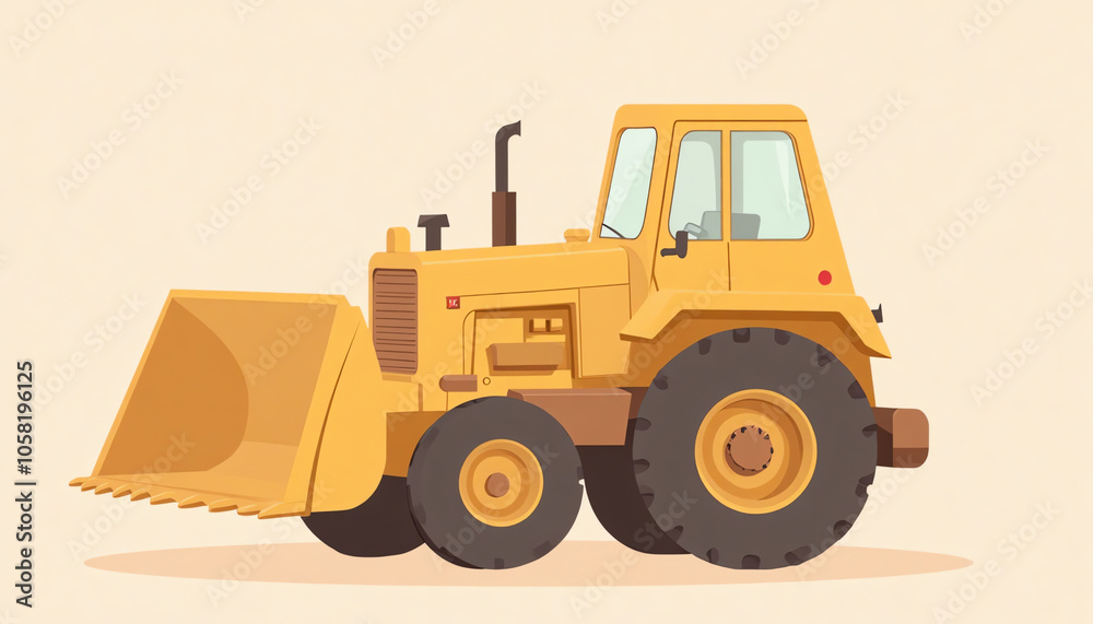 Wheel Loader 3D Art, Yellow and Black, Construction and Mining Wheel Loader 3D Art, Yellow and Black, Construction and Mining