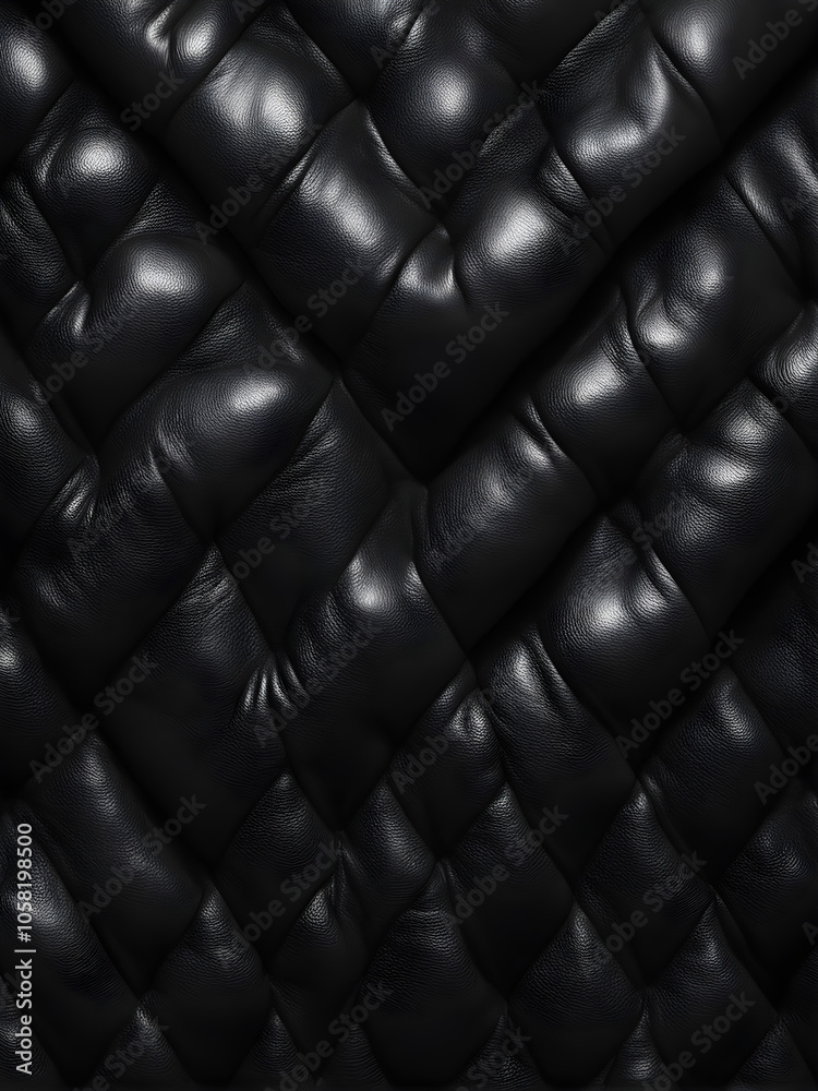 Fototapeta premium Black leather texture