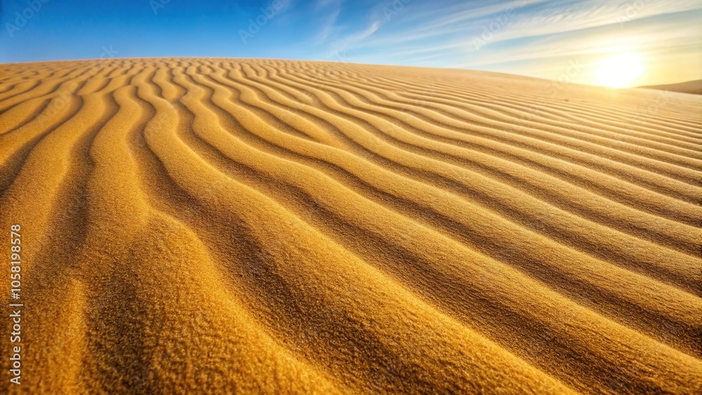 Fototapeta premium sand dune background texture with ripple Low Angle