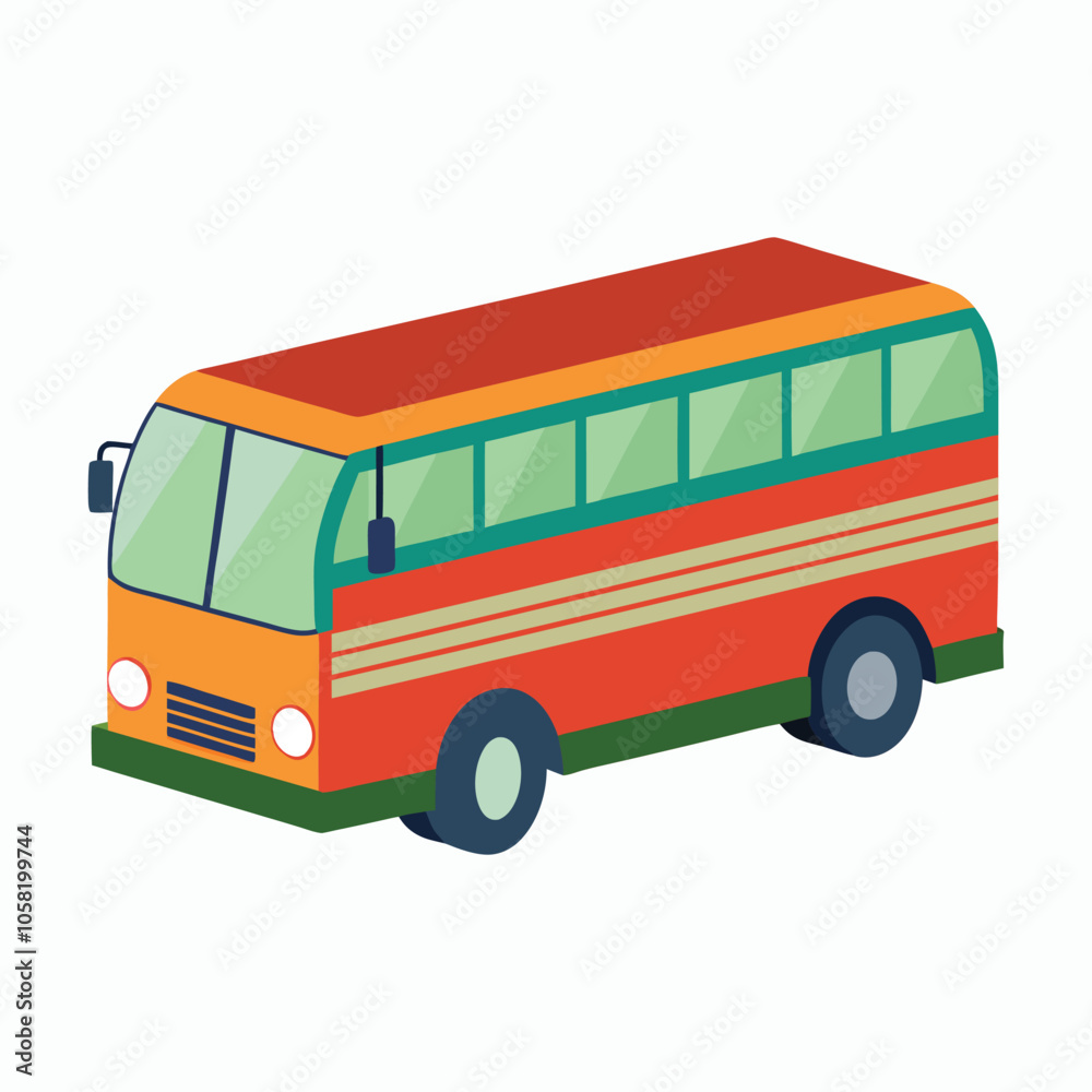 vector bus on a white background vector bus on a white background