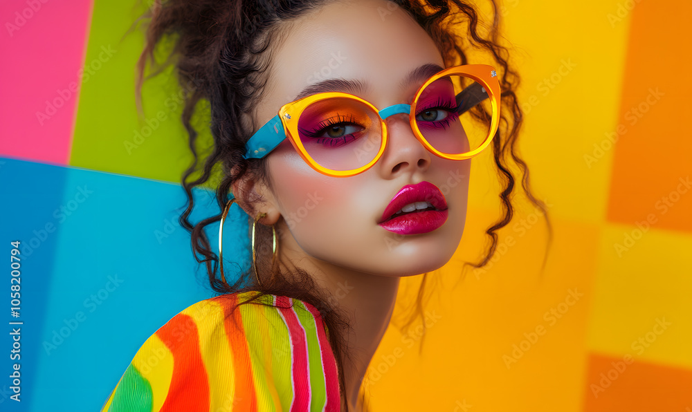 Modern Beauty Concepts: Women in Dynamic Urban and Natural Environments, Featuring Bold Geometric Designs and Retro Album Cover Inspirations Modern Beauty Concepts: Women in Dynamic Urban and Natural Environments, Featuring Bold Geometric Designs and Retro Album Cover Inspirations
