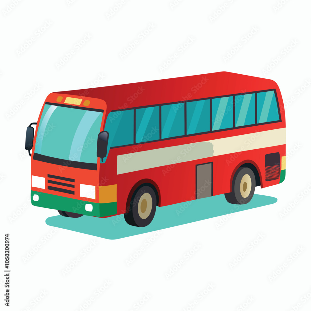vector bus on a white background vector bus on a white background