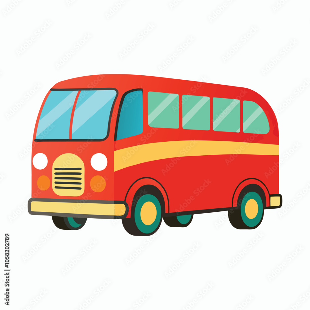 vector bus on a white background vector bus on a white background