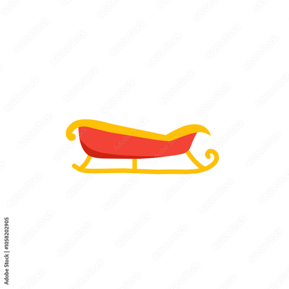 santa sleigh vector icon santa sleigh vector icon