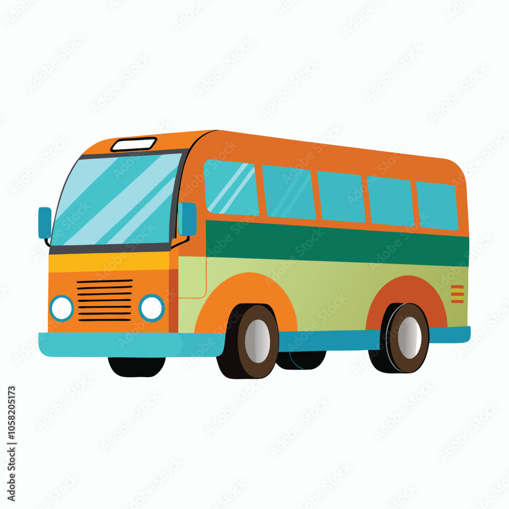 vector bus on a white background vector bus on a white background