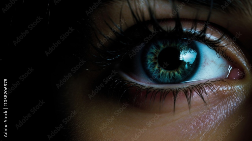 Close-Up of a Blue Eye