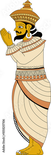 Sri Lankan traditional Kandyan style Ayubowan art Male photo