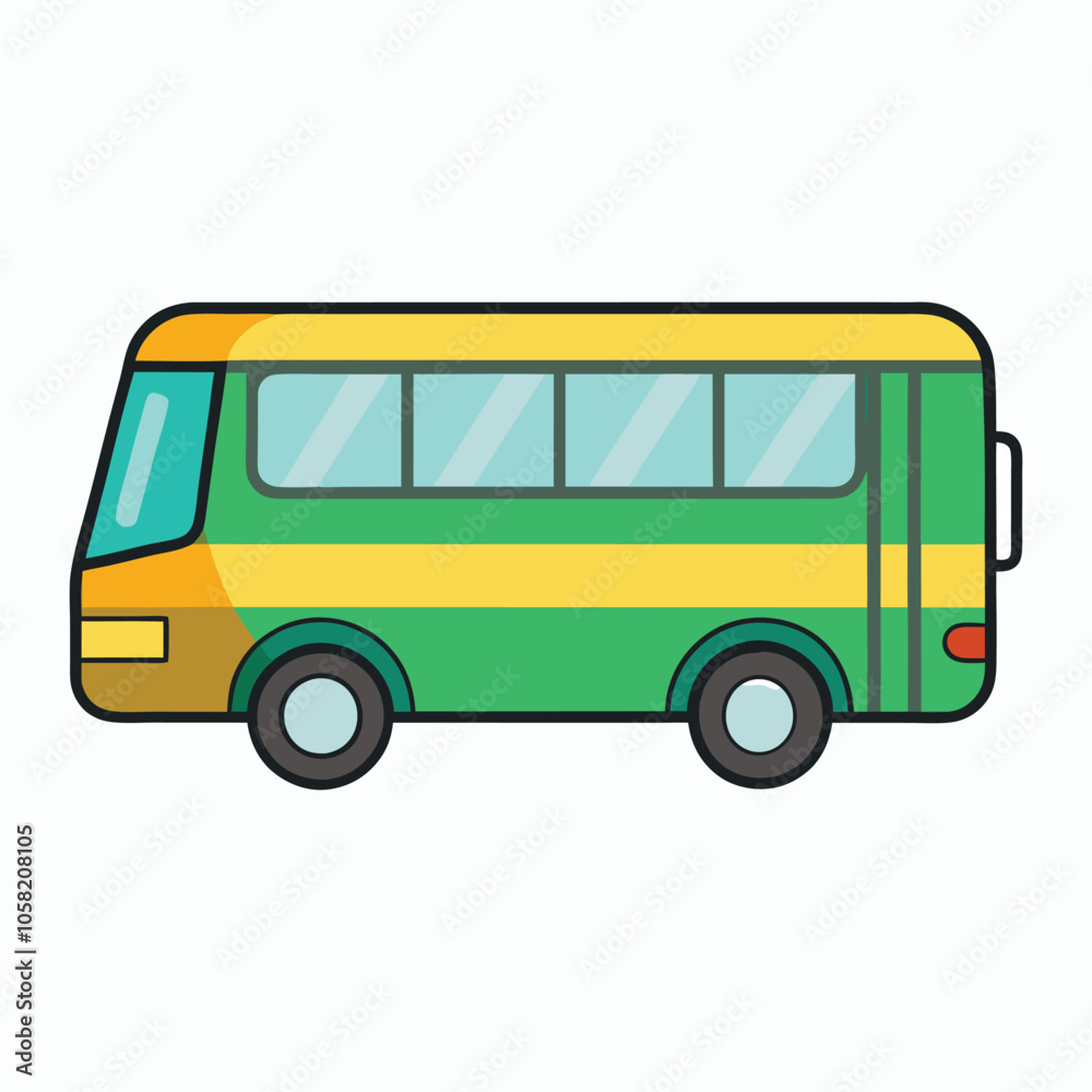 vector bus on a white background vector bus on a white background
