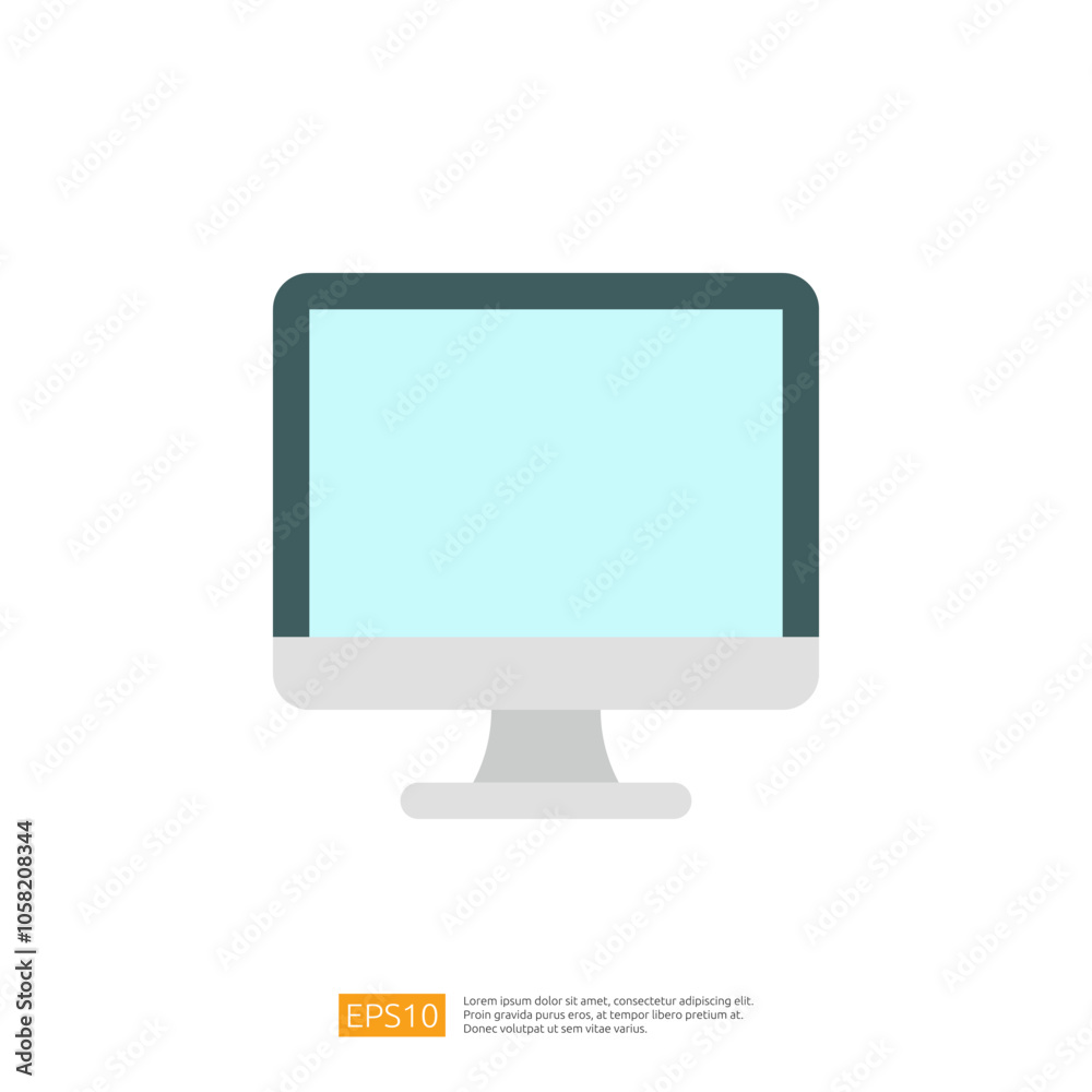 A minimalist illustration of a computer monitor with a light blue screen and a gray base, representing technology and digital interfaces. A minimalist illustration of a computer monitor with a light blue screen and a gray base, representing technology and digital interfaces.