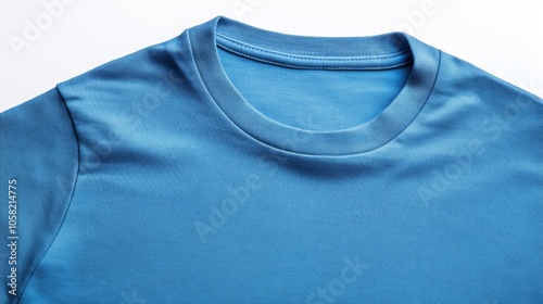 Blue Cotton T-Shirt Mockup: Casual Wear Fashion