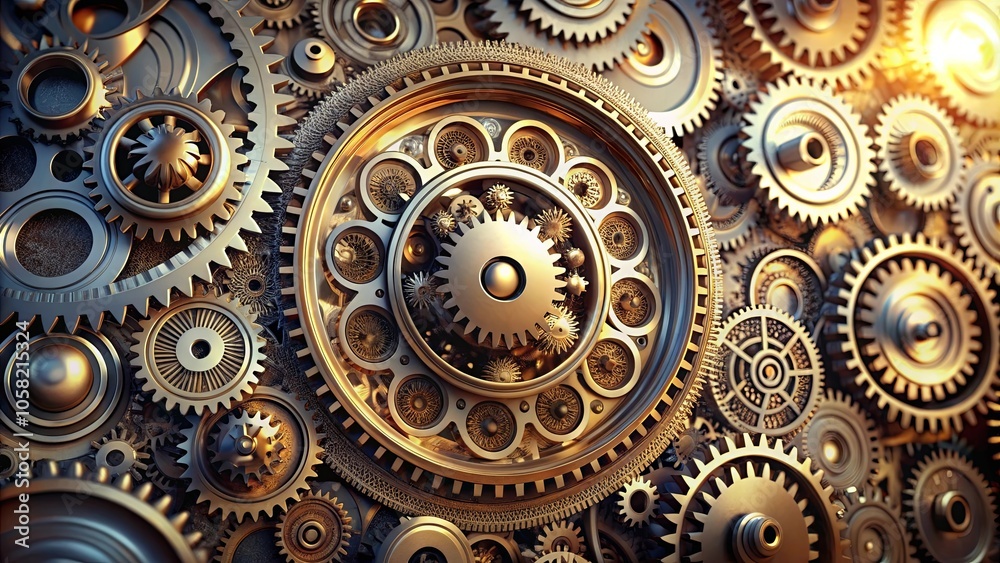 A symphony of cogs and wheels interlock in a complex dance of motion and precision. A symphony of cogs and wheels interlock in a complex dance of motion and precision.