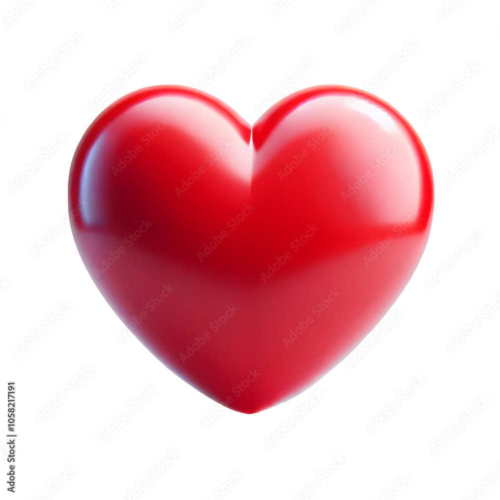 red heart isolated on white red heart isolated on white