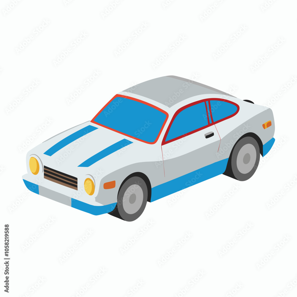 vector car design on white background