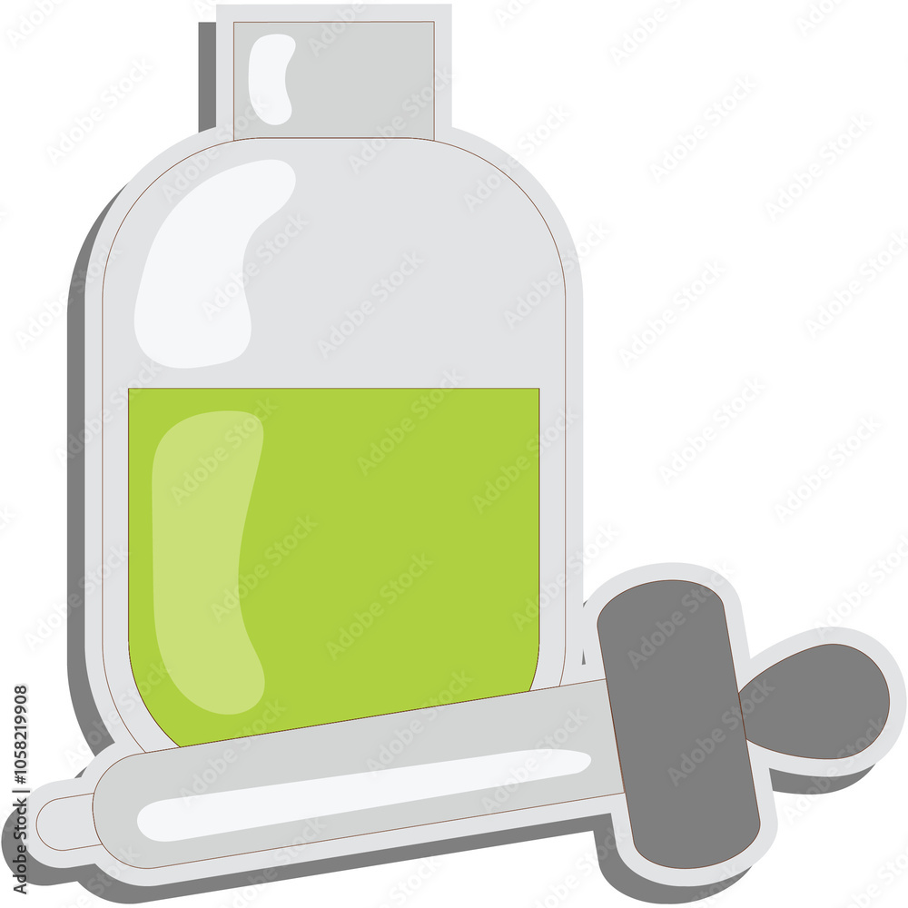 Obraz premium Oil Dropper Sticker