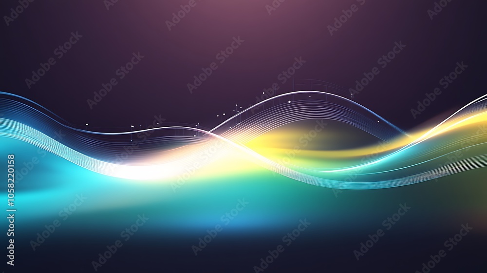 A mesmerizing image of flowing waveforms creating a dynamic and fluid motion, capturing the essence of energy and movement in a digital abstract background texture.