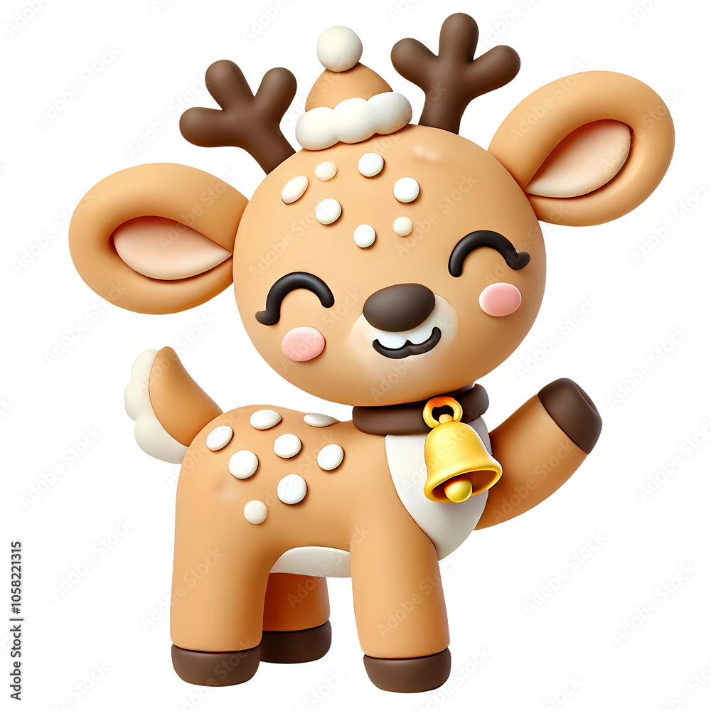 Fototapeta premium cute reindeer 