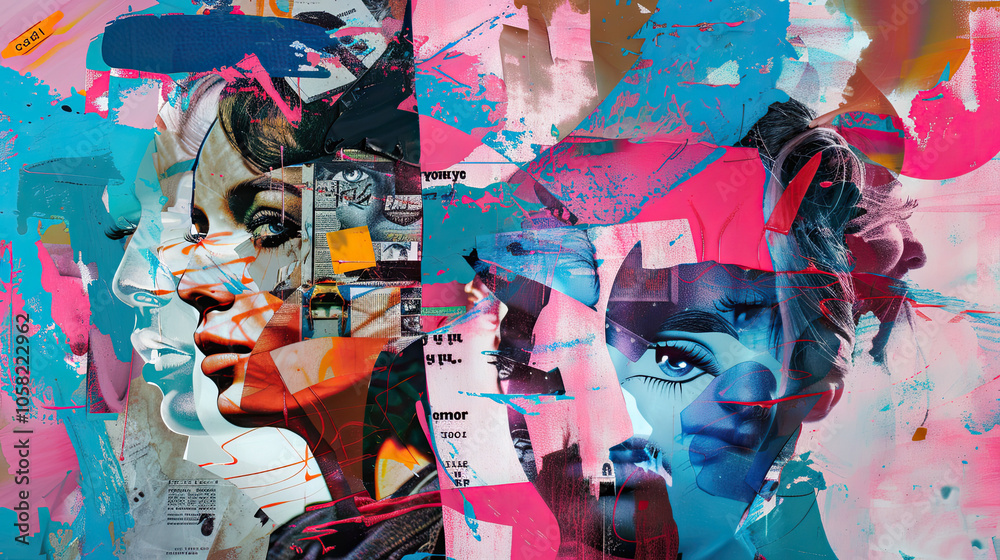 Playful Pop Art with Surreal Everyday Objects and Retro Magazine Collage Effect