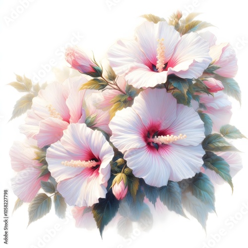 무궁화, 파스텔화 (Mugunghwa, pastel painting)