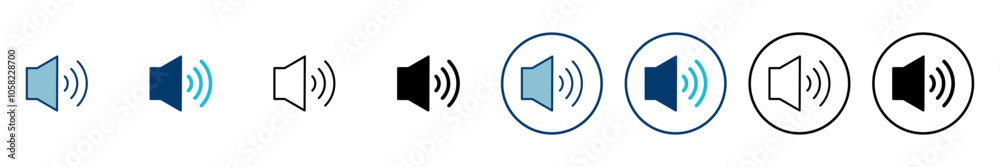 Speaker icon vector isolated on white background. Volume icon. Loudspeaker icon vector. Audio. Sound Speaker icon vector isolated on white background. Volume icon. Loudspeaker icon vector. Audio. Sound