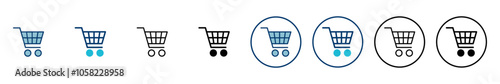 Shopping icon vector isolated on white background. Shopping cart icon. Basket icon. Trolley
