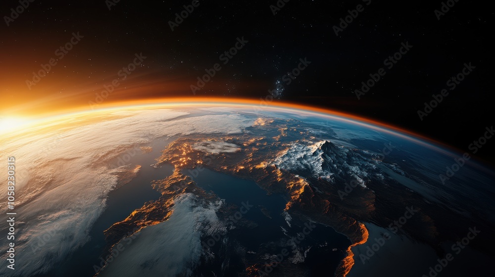 Stunning View of Earth's Atmosphere at Dusk
