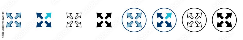 Fullscreen Icon vector isolated on white background. Expand to full screen icon. Fullscreen sign icon. Arrows symbol Fullscreen Icon vector isolated on white background. Expand to full screen icon. Fullscreen sign icon. Arrows symbol