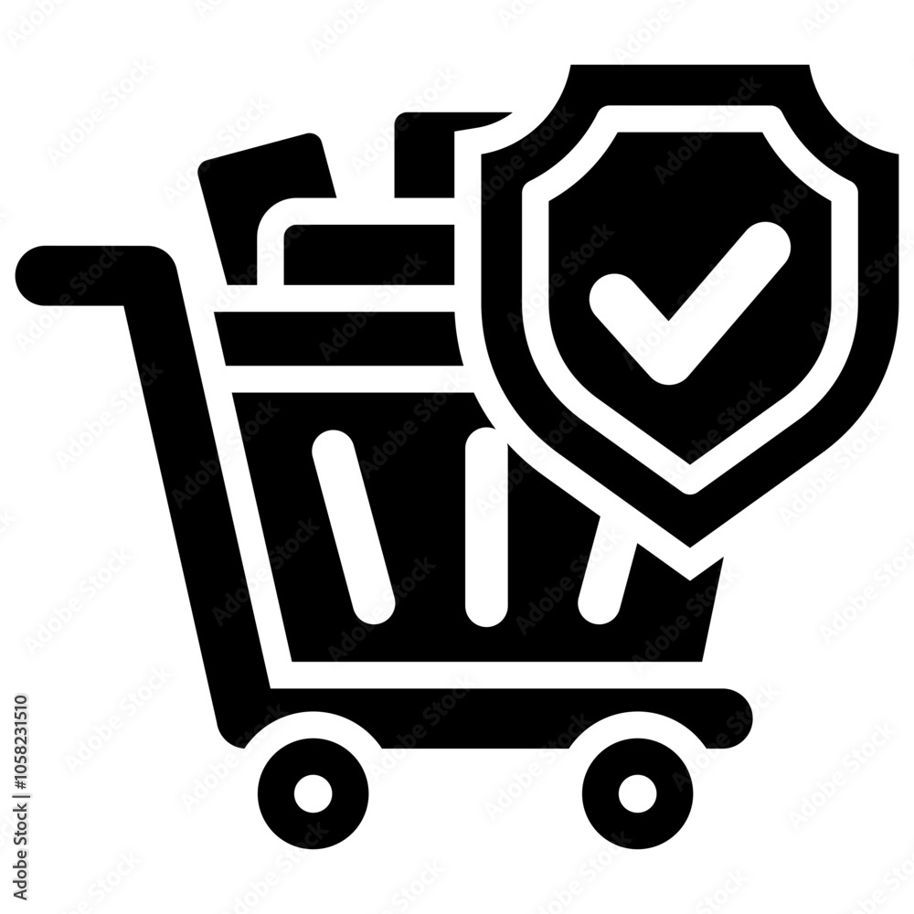 Secure Shopping Cart Icon Secure Shopping Cart Icon