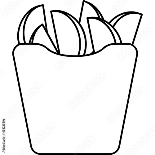 Potato Wedges Icon
