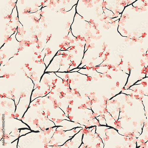 Whimsical Floral and Foliage Designs seamless pattern: Playful Doodles, Geometric Leaves, and Elegant Wildflowers in Bold and Soft Color Palettes.