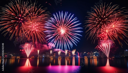 Vibrant fireworks photo