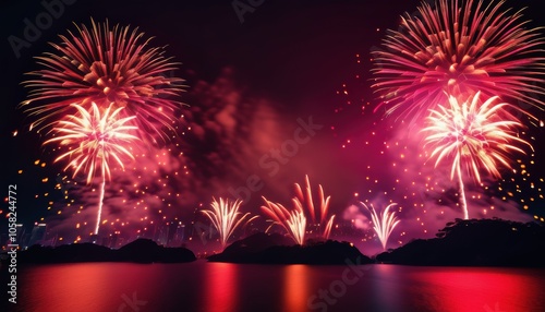 Vibrant fireworks photo