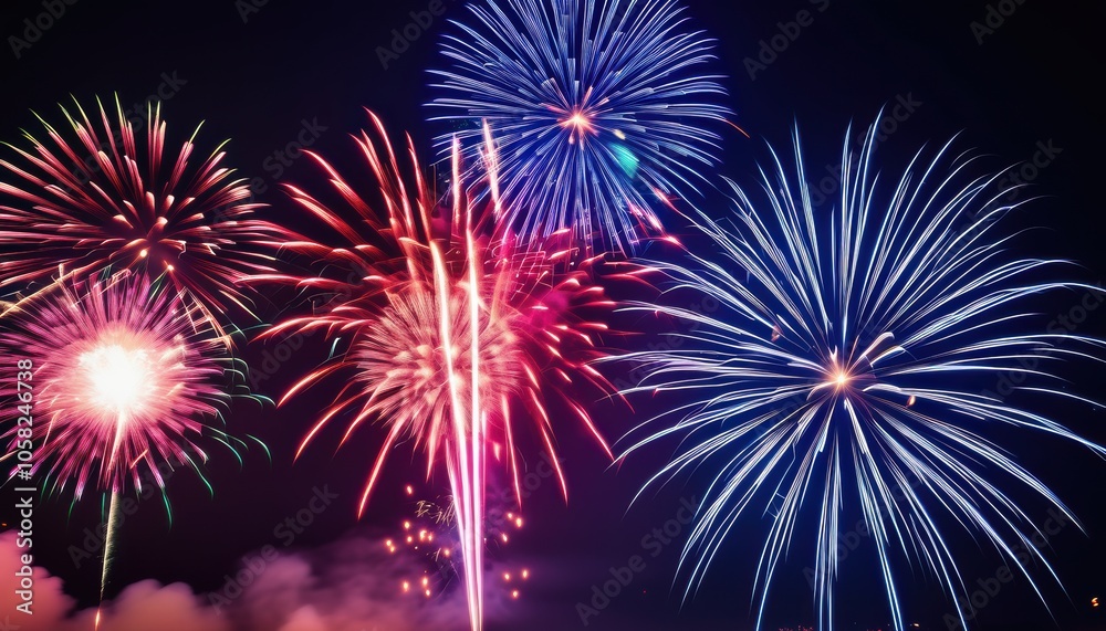 Vibrant fireworks